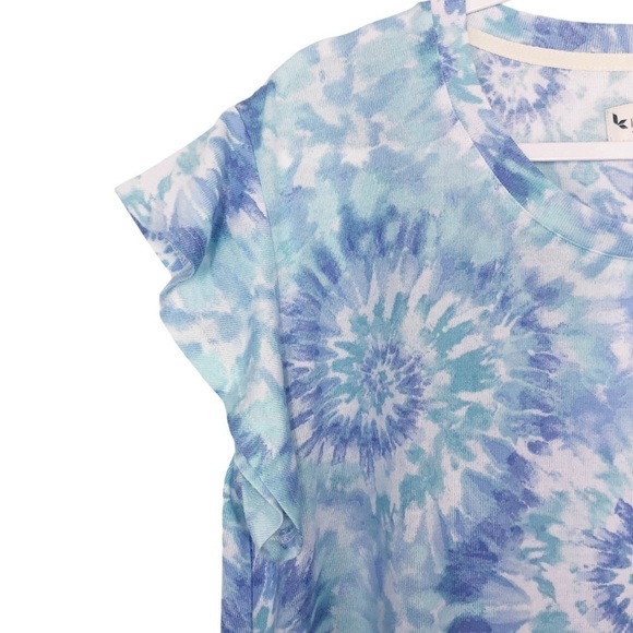 New Koolaburra by UGG Oversized Ruffle Tie Dye Top New - Picture 6 of 12